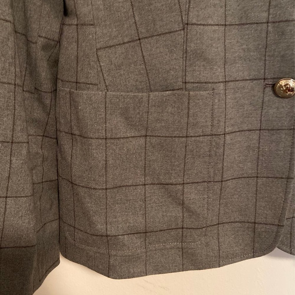 Grey Check Blazer - Picture 3 of 8